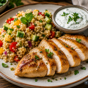 Schlossgarten Catering Hähnchenbrust Couscous Dip