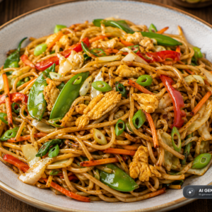 Schlossgarten Catering Chow Mein Nudeln Gemüse Ei
