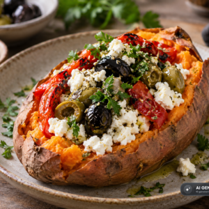 Schlossgarten Catering Süßkartoffel Schafskäse Paprika Olive