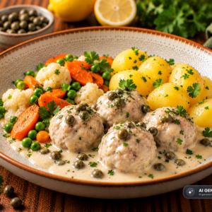 Königsberger Klopse mit Kapernsauce