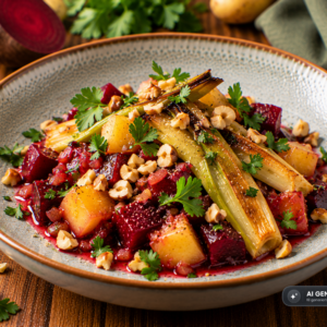 Schlossgarten Catering Rote-Bete-Gemüse mit Nüssen